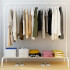 Perchero Para Ropa Percha Metal Organizador Estante Placard Imback Color Blanco Perchero Para Ropa Percha Metal Organizador Estante Placard Imback Color Blanco