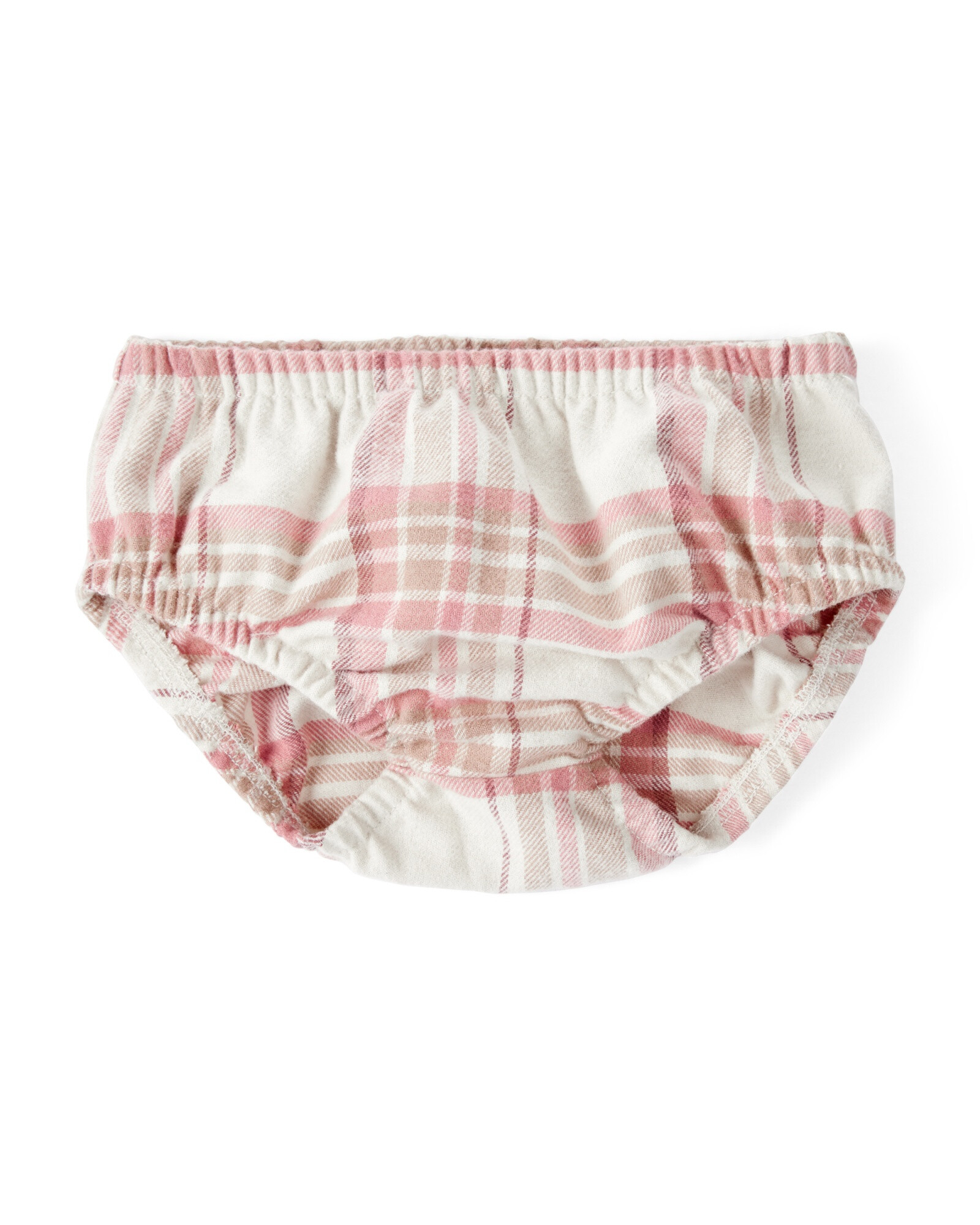 Vestido de franela y vincha, diseño a cuadros Sin color