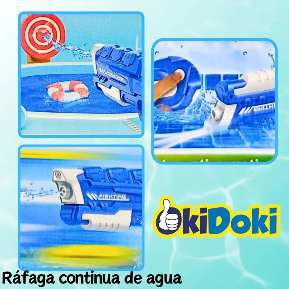 Arma De Agua Electrica Con Absorción Automática Blanco