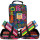Cartuchera 4 Pisos + 72 Colores + Goma + Sacapuntas Var004008