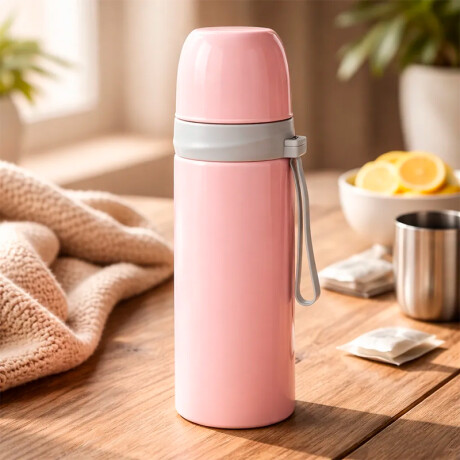 Termo Liso De Colores 500 ml Rosa