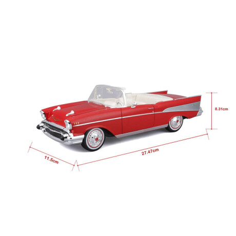 Auto De Colección Maisto 1957 Chevrolet Bel Air Convertible Escala 1:18
