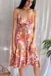 Vestido Avelia corto Naranja