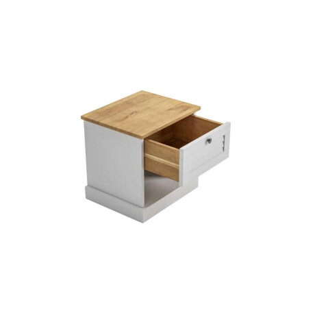 Mesa de Luz 1 Cajion Li­nea Valenciana Blanco