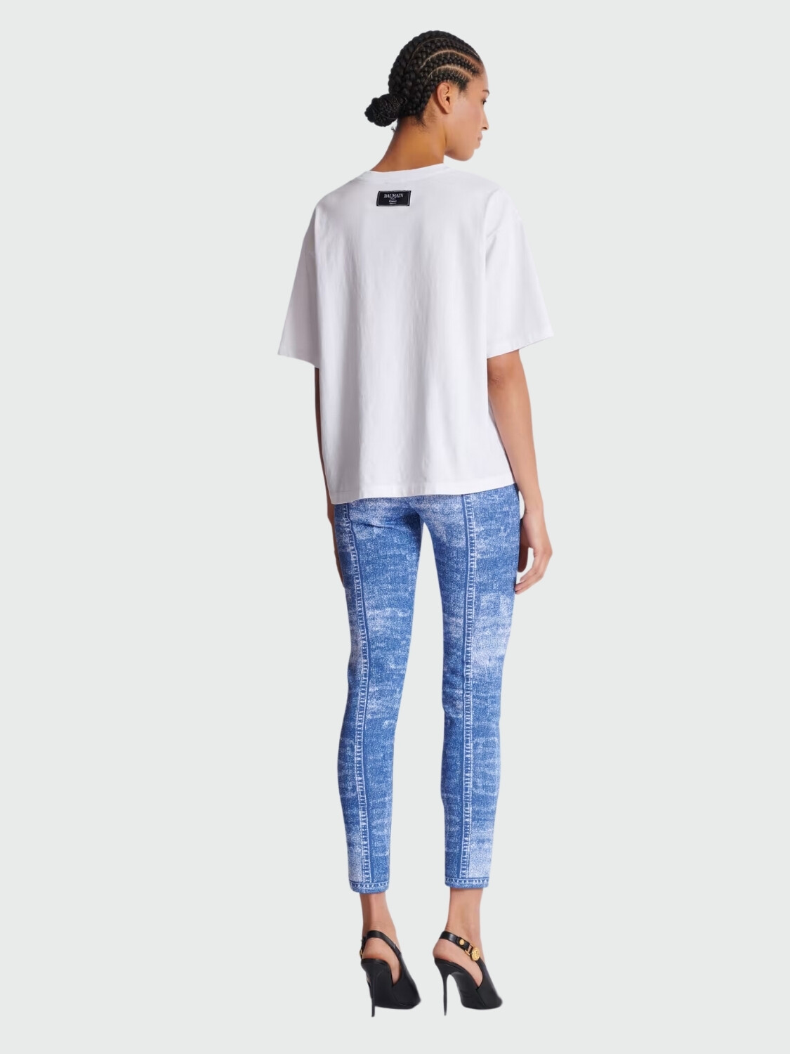 Balmain - Remera de manga corta con estampado KISS Estampado
