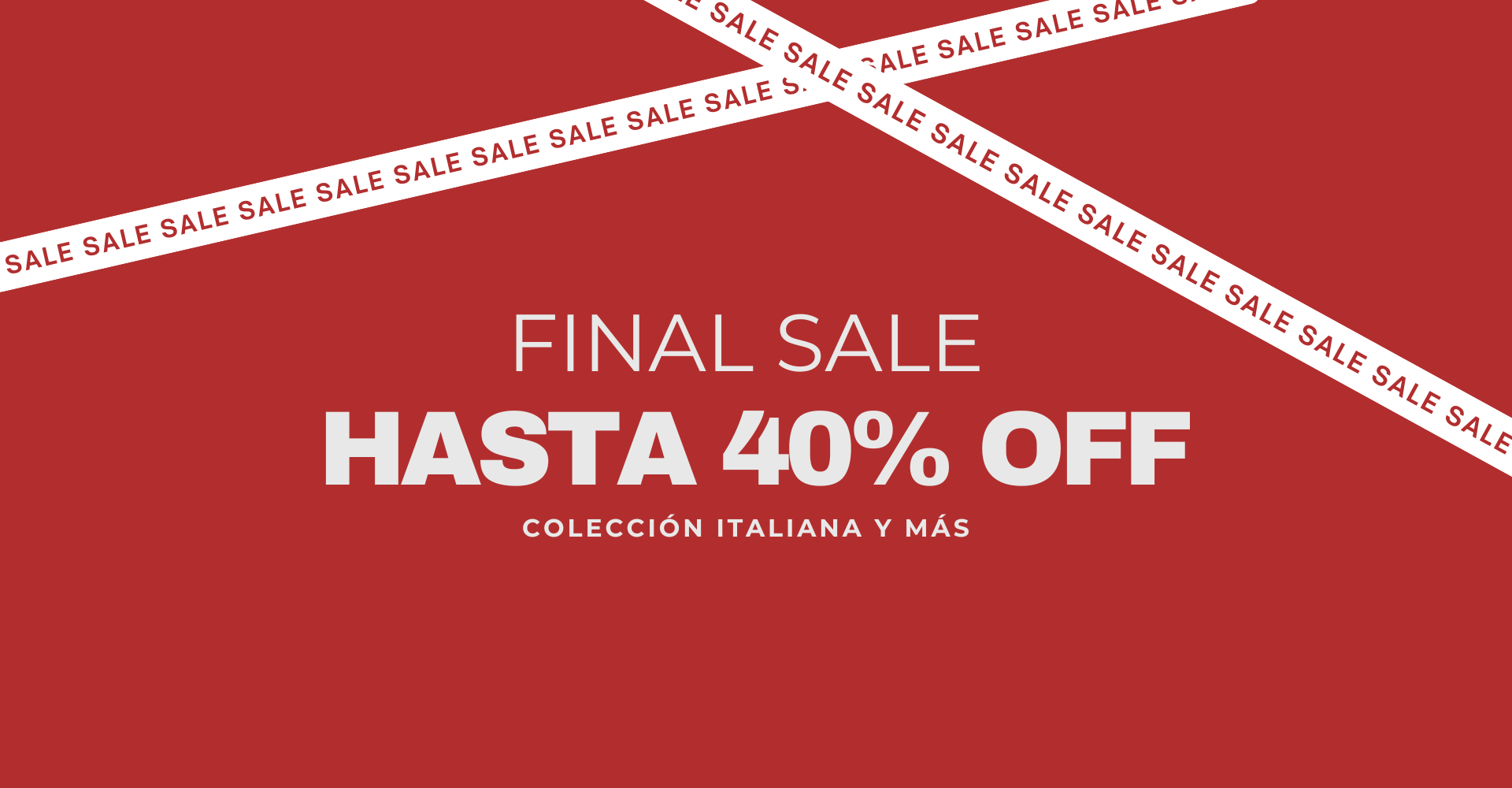 HASTA 40% OFF