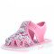 Sandalia de Niña Mini Miss Carol CANI con tela estampada y velcro Rosado