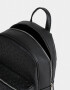 Mochilas Urbanas Tendencia Mochila De Cuerina Con Corazones Y Charms - Negro