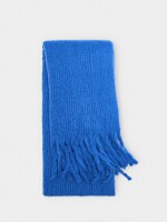 Bufanda Con Flecos azul