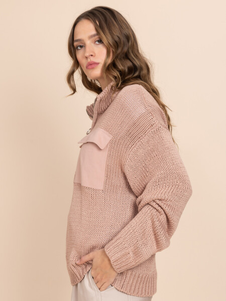 Sweater tejido Rosa