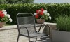 Silla de Jardín Simil Ratán Negro