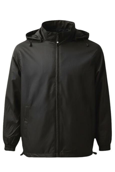 Campera impermeable forro polar Negro