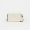 Bandolera New Penny en efecto cuero zaffiano Blanco