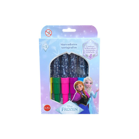 Marcador Aerografo Licencia x 6 Frozen