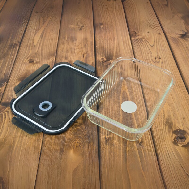 Pote hermético de vidrio 1400ml TRANSPARENTE