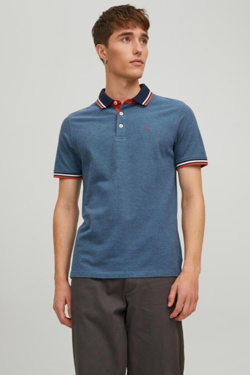 Polera Paulos Polo Clásica Denim Blue