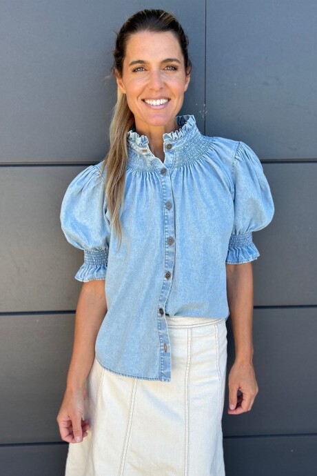 Camisa Daikiri Denim Celeste