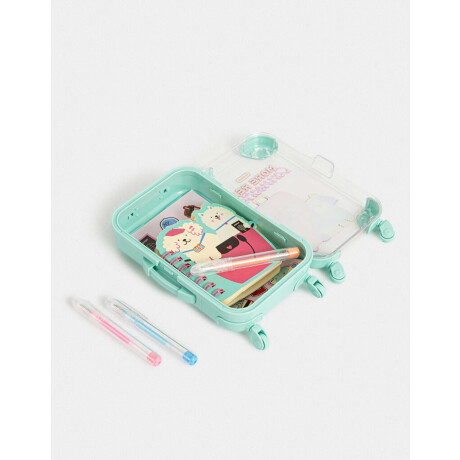 Set De Librería En Mini Valija Combinacion Multicolor