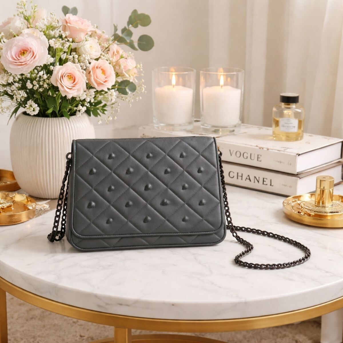 DECORACION POUCH Gris 