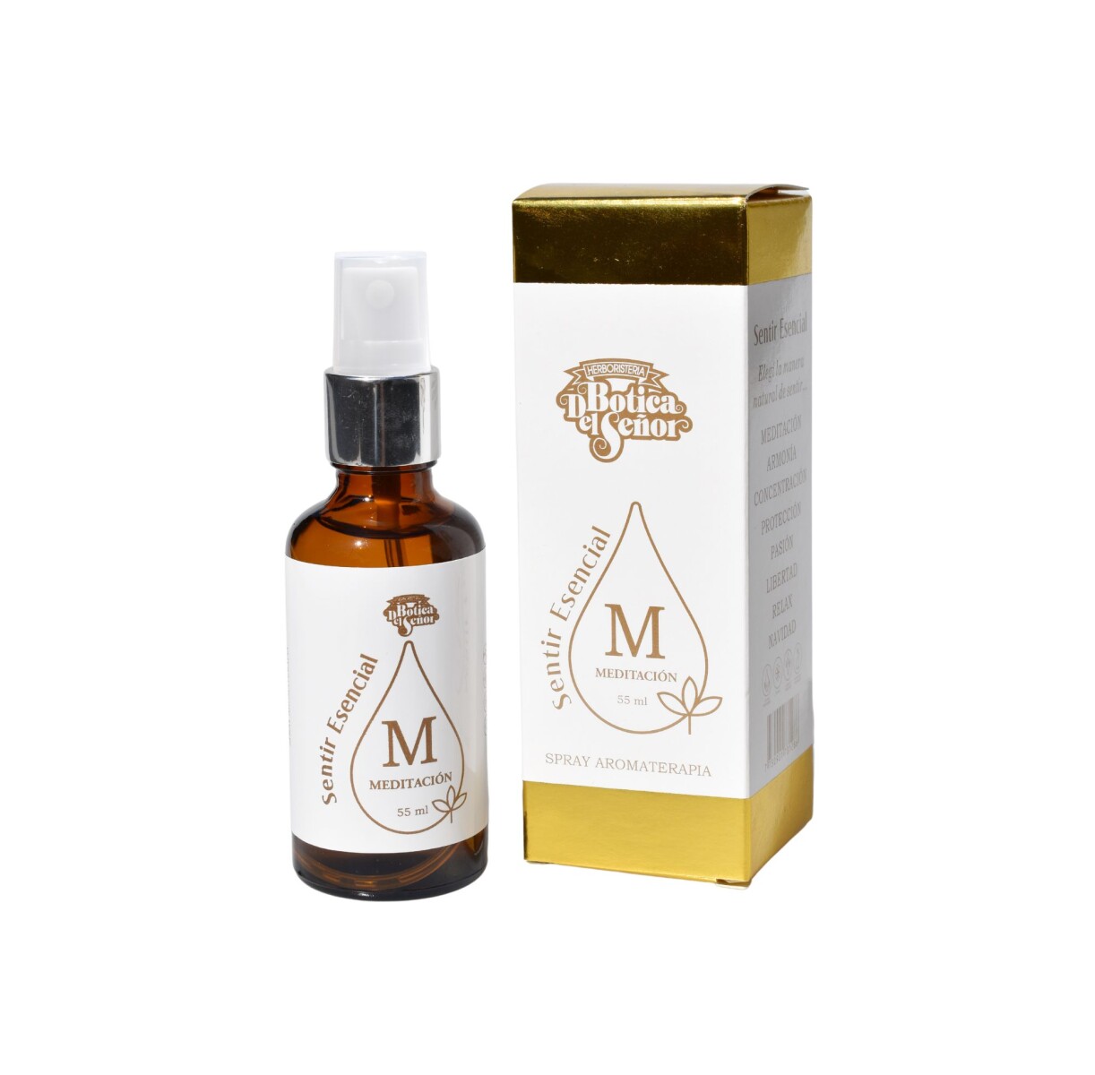 Spray De Aromaterapia Meditación Botica Del Señor 55ml - Spray Aromaterapia Meditacion 