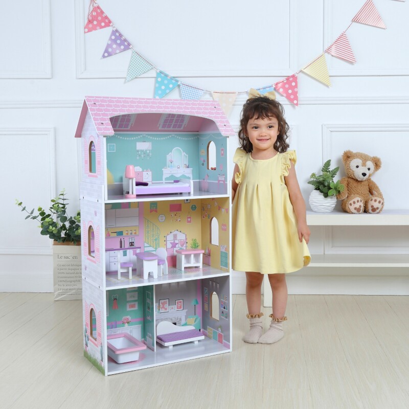 Casita de Muñecas Extra Grande incluye 8 muebles - Annas Doll House Casita de Muñecas Extra Grande incluye 8 muebles - Annas Doll House
