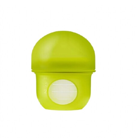 Mamadera de silicona con tetina RN (120ml) verde limón