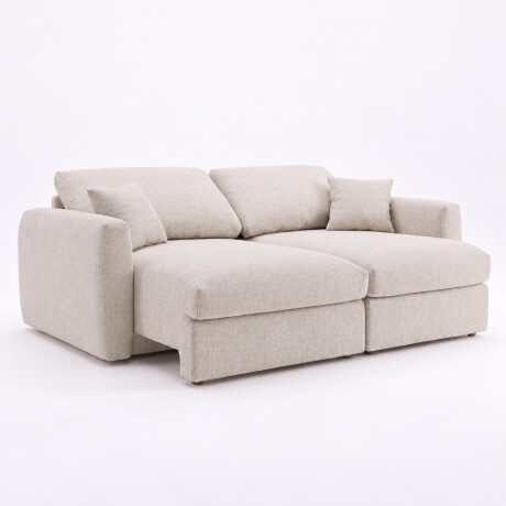 SILLÓN SOFÁ LIVING 2 CUERPOS RETRACTIL AJUSTABLE EXTENSIBLE BEIGE SILLÓN SOFÁ LIVING 2 CUERPOS RETRACTIL AJUSTABLE EXTENSIBLE BEIGE