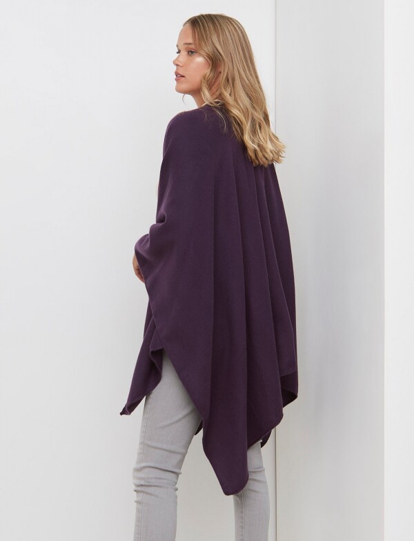 Ruana Solid VIOLETA