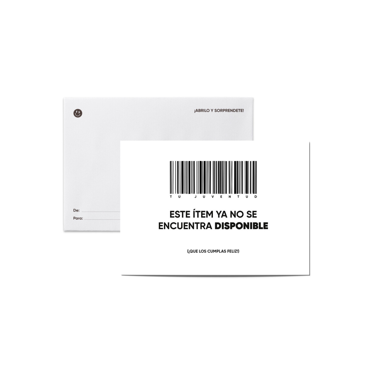 Tarjeta smile con sobre Este ítem ya no se encuentra 