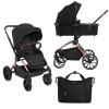 Travel system 4 en 1 KARA ISOFIX KIKKABOO - Black Travel system 4 en 1 KARA ISOFIX KIKKABOO - Black