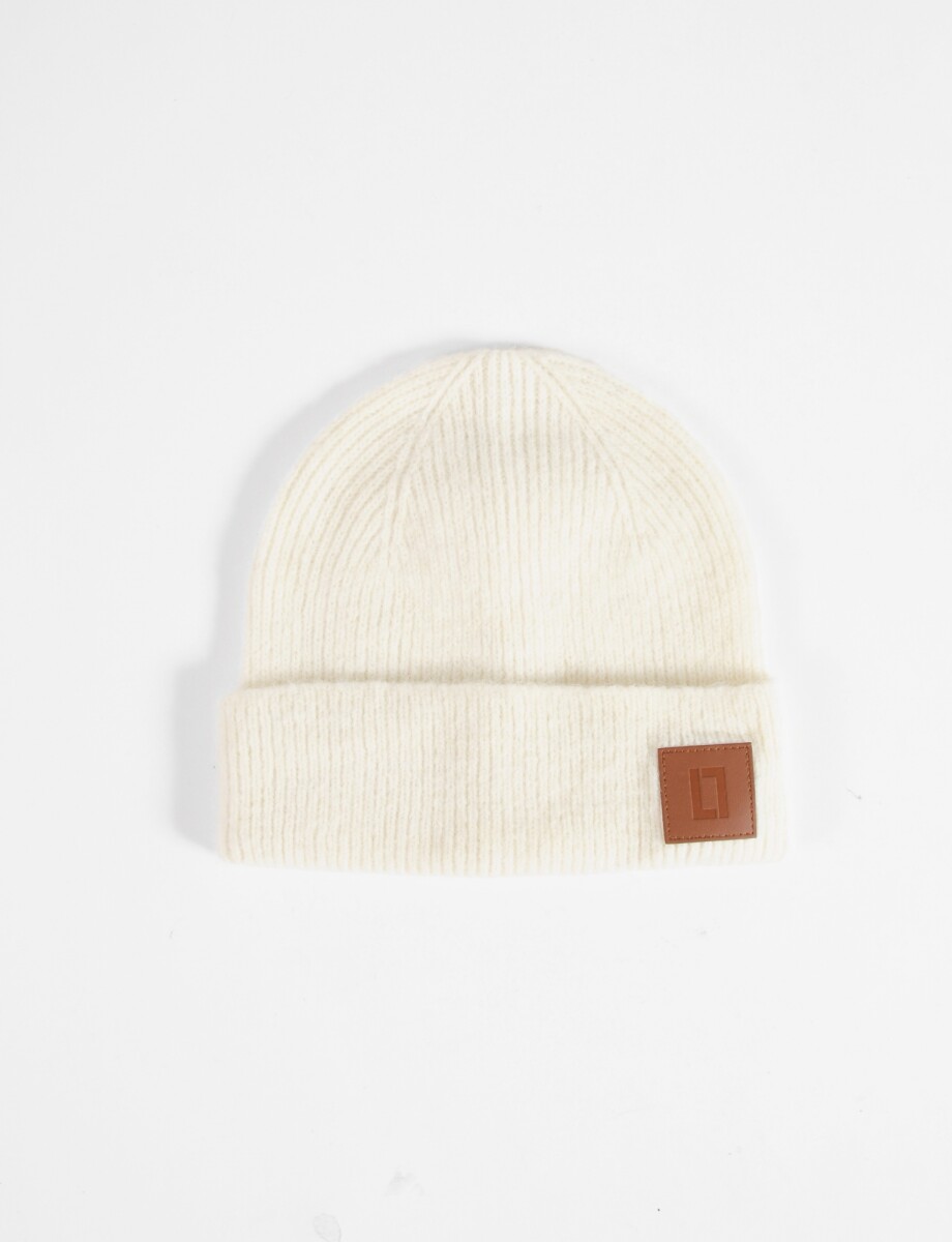 Gorro tejido - crudo 