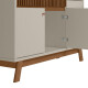 Aparador PIEMONTE Amendoa Off White – 2 Puertas, Bar con Espejo y Cajón Aparador PIEMONTE Amendoa Off White – 2 Puertas, Bar con Espejo y Cajón