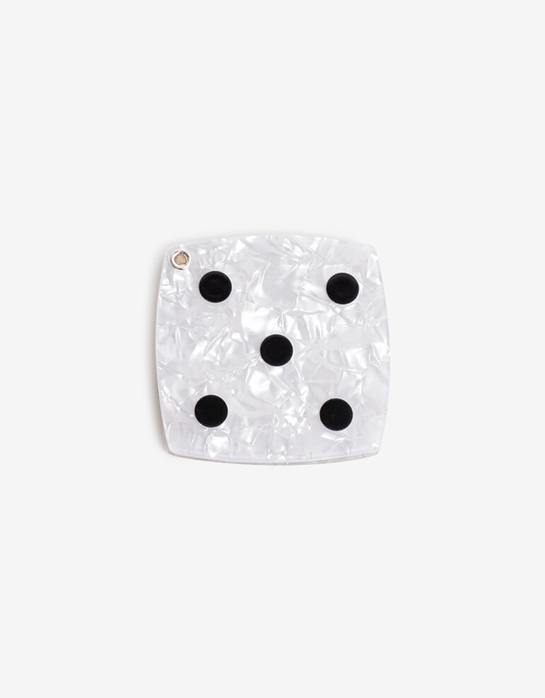 Espejos de cartera Espejo De Cartera Con Tapa - Blanco Nacarado/perlado