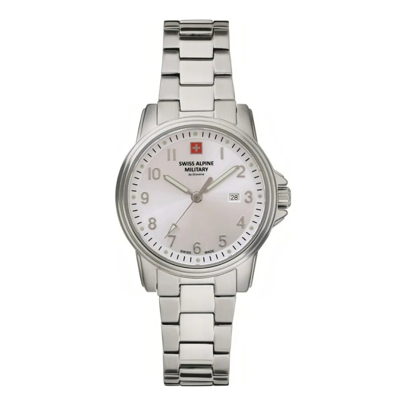 Reloj Swiss Alpine Military Leader 7711.1132 para mujer con correa de acero Reloj Swiss Alpine Military Leader 7711.1132 Para Mujer Con Correa De Acero