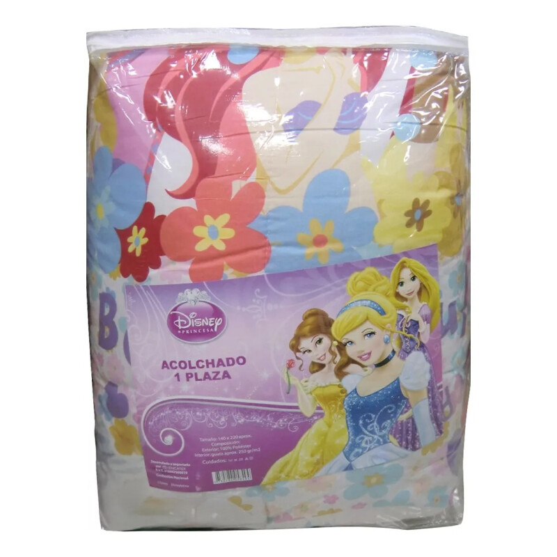 Acolchado 1 Plaza Disney PRINESAS – Abrigo, suavidad y diversión Acolchado 1 Plaza Disney PRINESAS – Abrigo, suavidad y diversión