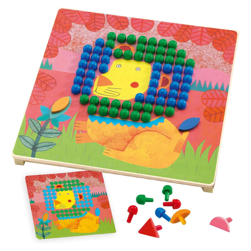 Juego de mosaico Rigolo Djeco Juego de mosaico Rigolo Djeco