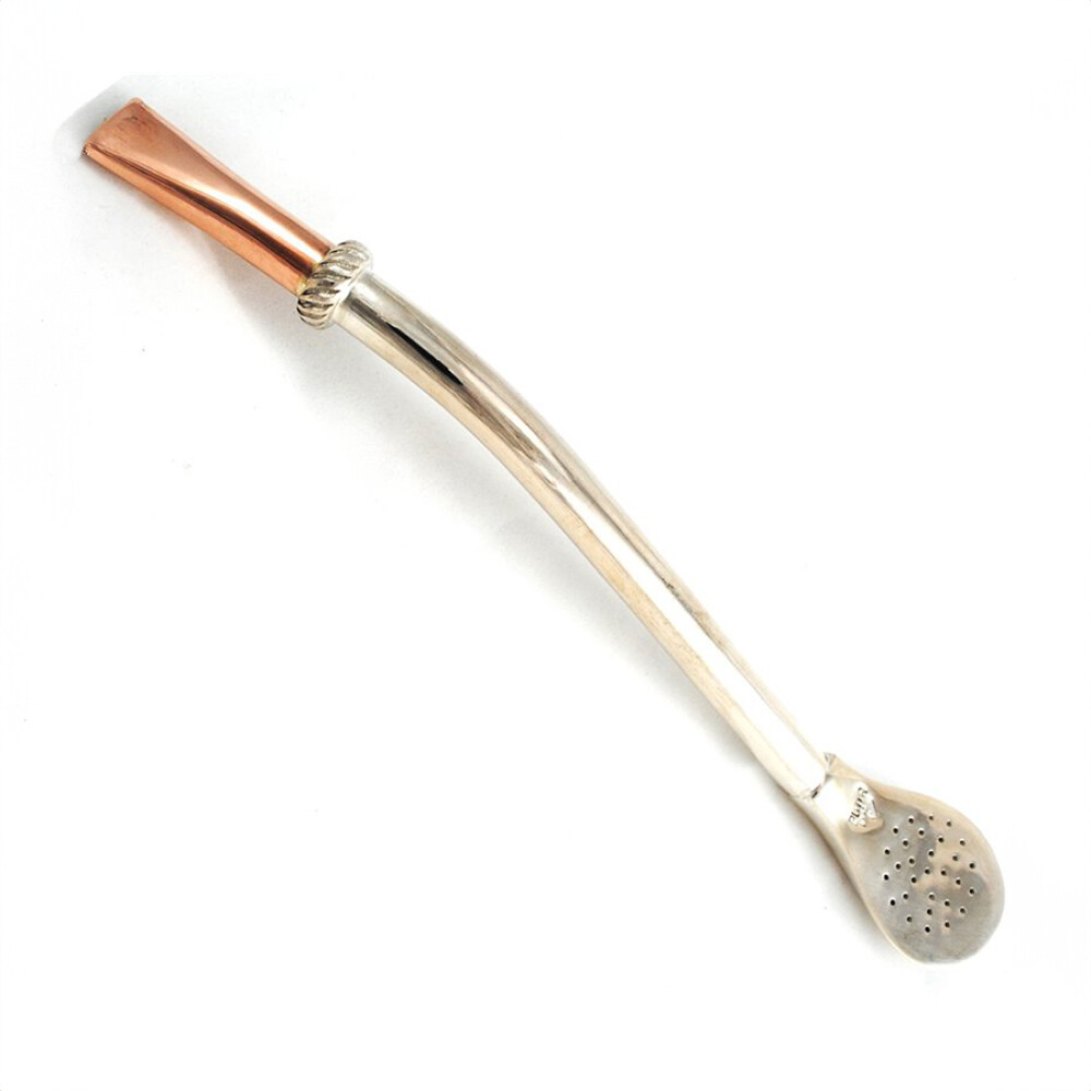 Bombilla plata y oro gruesa Bombilla plata y oro gruesa