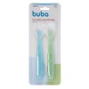 Set x2 cucharas clasicas silicona BUBA celeste verde