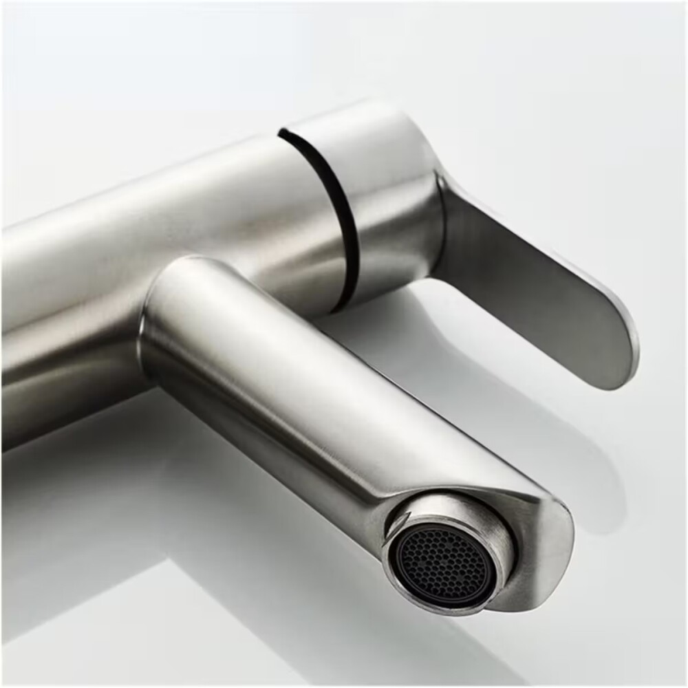 Grifería de Lavatorio Monocomando de mesada Milano Gris Satinado Grifería De Lavatorio Monocomando De Mesada Milano Gris Satinado