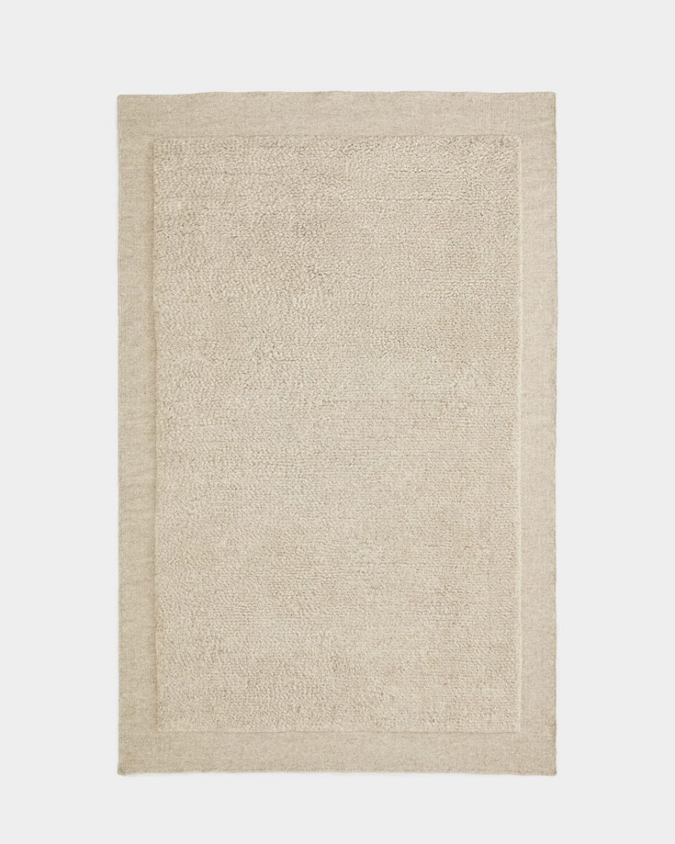 Alfombra Marely de lana beige 200 x 300 cm. 