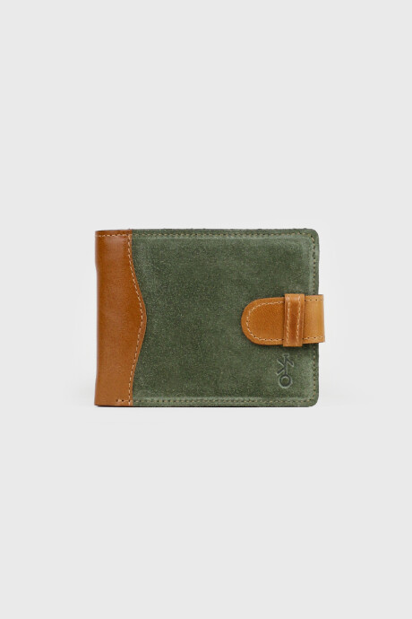 Billetera Jacinto con Pasador Verde