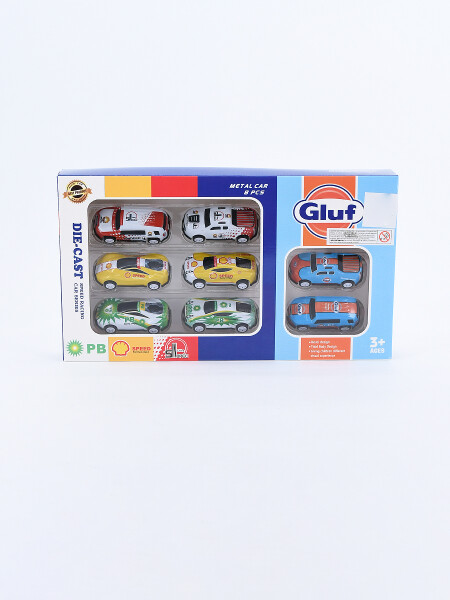 AUTITOS A FRICCION 8 PIEZAS MULTICOLOR