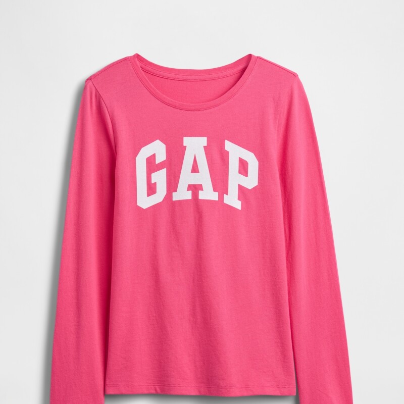 V-FRCH LS LOGO TEE WEDNESDAY PINK