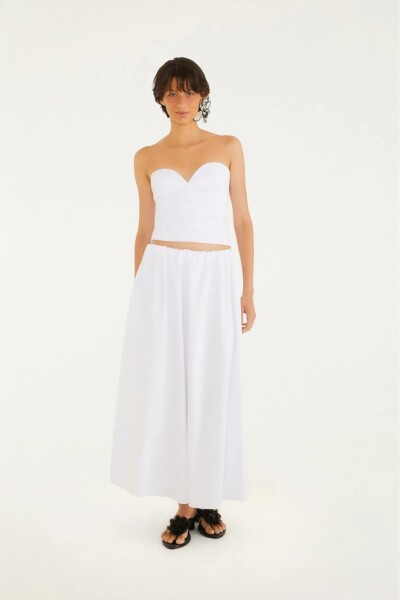 FALDA MAXI Blanco