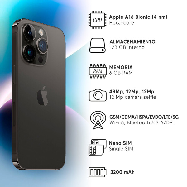 Iphone 14 Pro 6/128 Gb 5g NEGRO