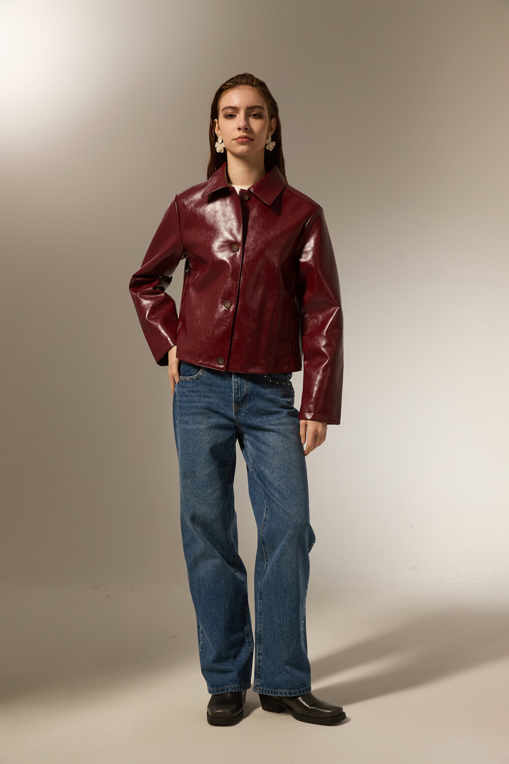 Chaqueta Tashira Cereza