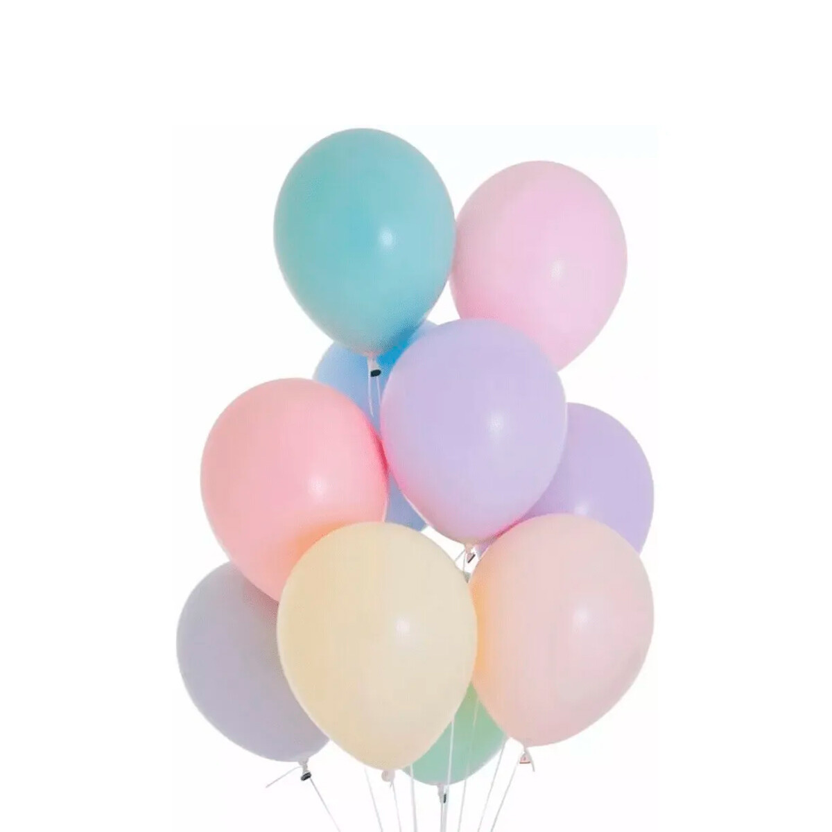 Globos colores pasteles pack de 50 unidades 
