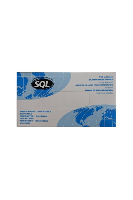 Guantes de látex SQL caja x 100 unidades Guantes de látex SQL caja x 100 unidades