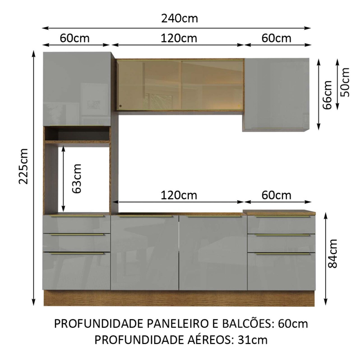 COCINA - LUX 240 CM 