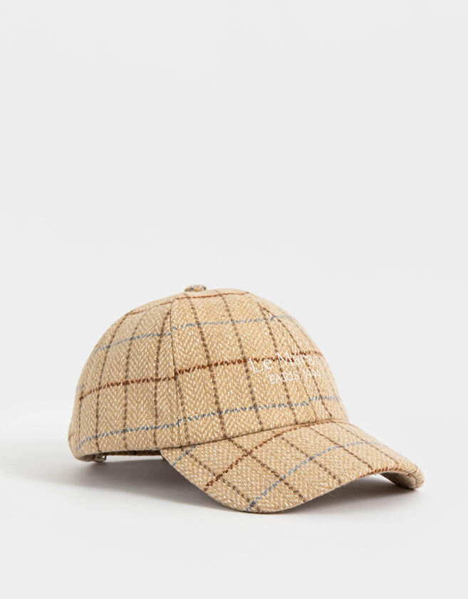 Caps Romántico Gorra Efecto Fieltro Bordada - Estampado Rayas